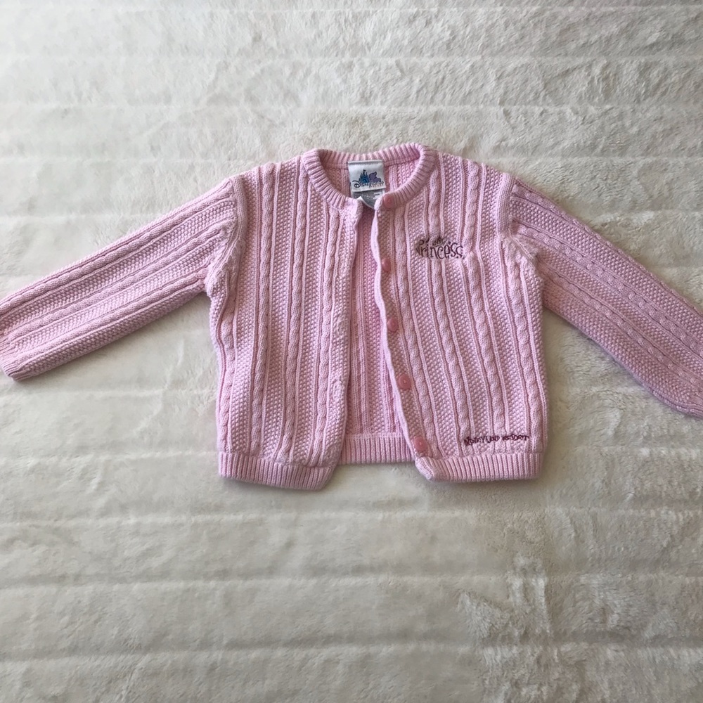 Disney princess baby pink knit sweater